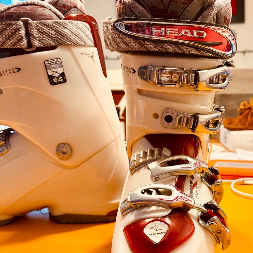 Head Red and White Ski Boots